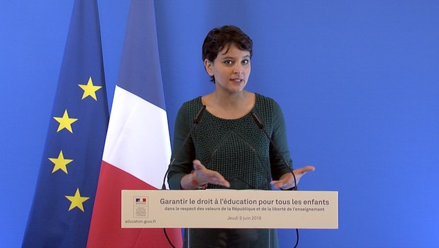 [ARCHIVE] Garantir le droit à l’éducation pour tous les enfants : conférence de presse de Najat Vallaud-Belkacem