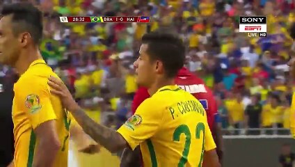 2-0 Philippe Coutinho 2nd Goal - Brazil vs Haiti - Copa América 08.06.2016