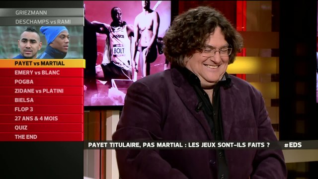 E21 - L'Equipe du Soir (extrait) : Payet titulaire, Martial remplaçant, les jeux sont-ils faits ?