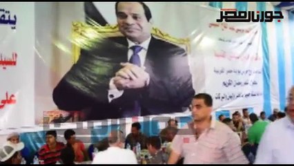 محافظ مطروح يشارك الأيتام والأرامل والمساكين إفطار رمضان بمائدة الرحمن