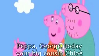 Peppa Pig Cartoon Cousin Chloe with subtitles | Свинка Пеппа на испанском