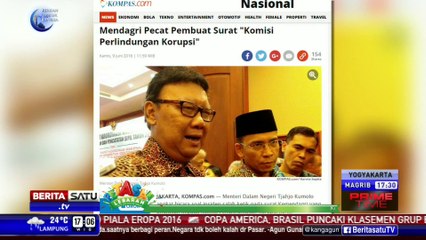 Mendagri Berhentikan Staf Salah Ketik Ejaan KPK