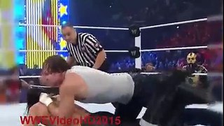 WWE Summerslam 2016 Dean Ambrose vs Seth Rollins Lumberjack Match HD