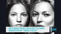 Kate Moss Poses With Her Daughter on 'Vogue Italia'
