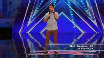 D.J. Demers Comedian with Hearing Aid Connects with the Crowd America's Got Talent 2016 Auditions