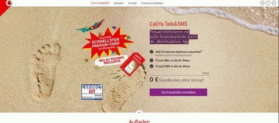 Vodafone Freikarte - Kostenlose Prepaid SIM Karte