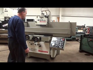 12" X 24" OKAMOTO DX SURFACE GRINDER VIDEO