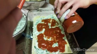 Tofu spinach lasagna
