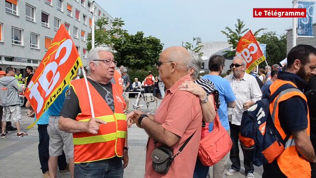 Loi Travail et retraites. 250 manifestants à Lorient