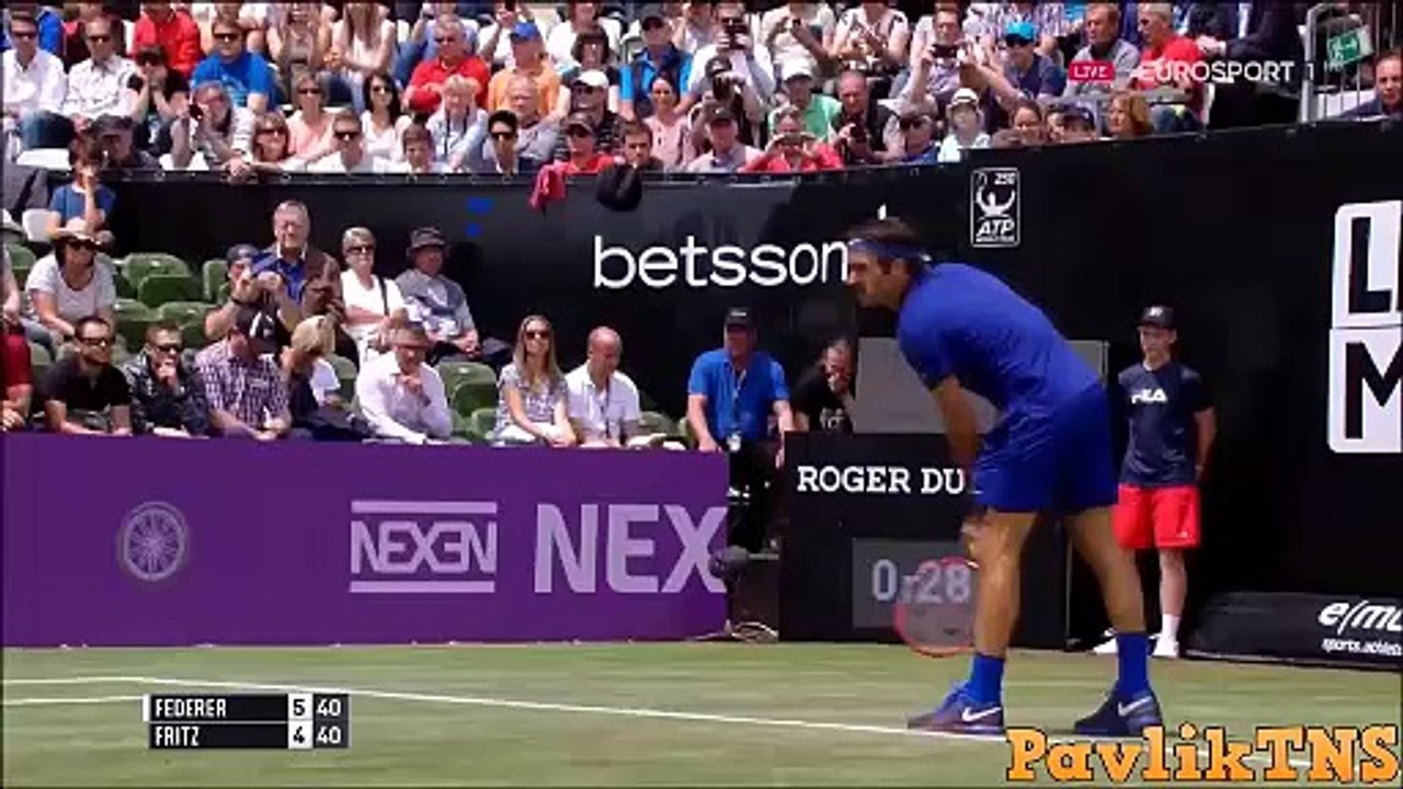 Roger Federer vs Taylor Fritz Mercedes Cup 2016 Round 2