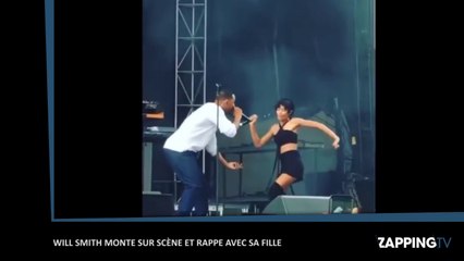 Will Smith monte sur scène et rappe avec sa fille Willow Smith (Vidéo)