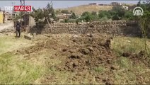 PKK'lı teröristler mezarlığa bile patlayıcı döşemiş