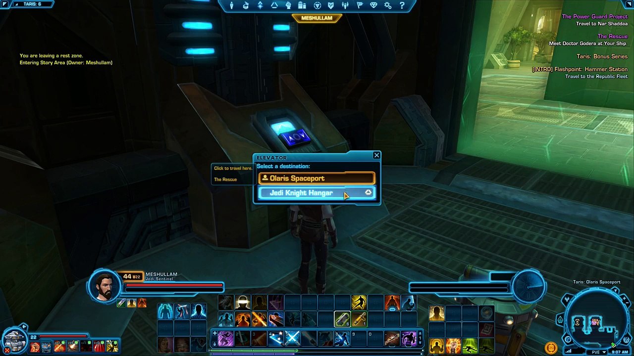 Star Wars: The Old Republic Walkthrough Part 89 - Doctor Godera's Escort at Olaris Spaceport