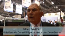 SMCL 2016 Pavillon Deux-Sèvres Interview de Gilbert FAVREAU, Pdt du Conseil Départemental des Deux-Sèvres