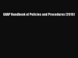 Download now GAAP Handbook of Policies and Procedures (2016)