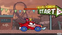 Cars cartoons for kids. Racing Car against Car Monsters. Track under bombs. Learning for children