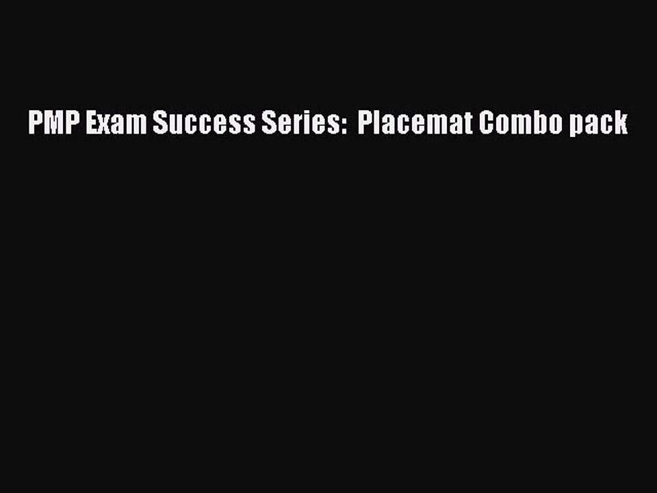 READbook PMP Exam Success Series:  Placemat Combo pack FREE BOOOK ONLINE