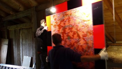 JEAN-PIERRE SERGENT AT WORK II PART 24: INSTALLING THE EXHIBITION @ GRAND-CACHOT FARM-FOUNDATION | SWITZERLAND