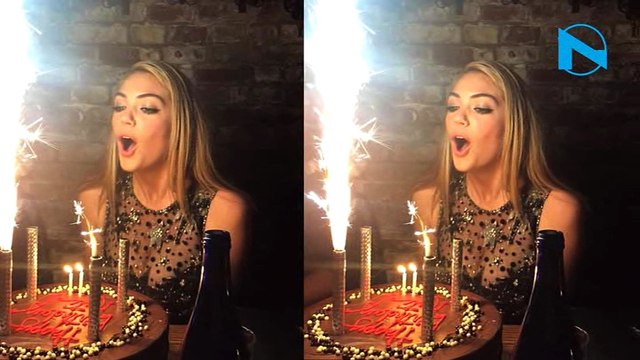Kate Upton shows off her butt in sheer outfit at her Bday Bash