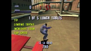 THPS1 - Five Tapes, One Run - Part 2: School (Tony Hawk's Pro Skater Gameplay)