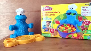 Play Doh Kids Toys Cookie Monster Letter Lunch クッキーモンスター 粘土.mp4