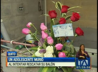 Adolescente murió al intentar recuperar su balón de fútbol