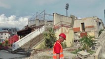 Report TV - Nis prishja e stadiumit Qemal  Stafa, vendi gati për 