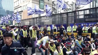 Samsung Service Engineers Union Protest at Samsung HQ on May 19