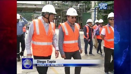 Refinería Esmeraldas al 100% de su capacidad y produce 110 mil barriles