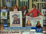 Familiares denuncian inconsistentes en las cifras de personas desparecidas