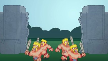 Clash of clans Animation - Raid the village (Inferno tower power!)