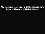READbook The Landlord's Legal Guide in California (Landlord's Rights and Responsibilitis in