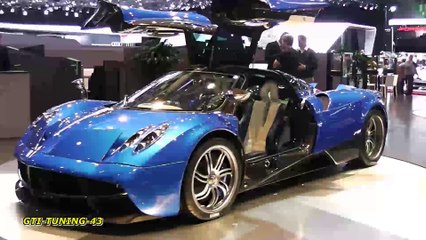 Pagani Huayra Track Pack Bleue au Salon de Genève 2013