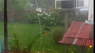 Heavy rain in Guyana
