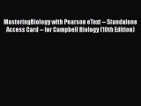 Read Books MasteringBiology with Pearson eText -- Standalone Access Card -- for Campbell Biology