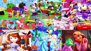 Disney Princess Puzzle Games Rompecabezas de Rapunzel Kids Learning Toys Jigsaw Pascal