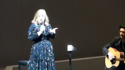 Adele - FUNNY About a fan so drunk she pissed herself in Vegas - June 6, 2016 Amsterdam