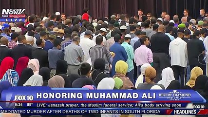 بالفيديو..صلاة الجنازة على الأسطورة محمد علي كلاي في صالة "فريدوم هول" التي شهدت أول مباراة ملاكمة احترافية له