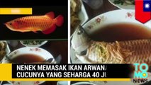 Wanita tua memasak ikan Arwana seharga 40 juta - Tomonews