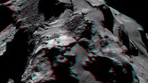 67P / Churyumov-Gerasimenko   NavCam oct 28 anaglyph