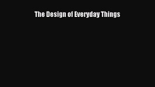 Download The Design of Everyday Things PDF Online