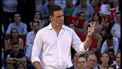 Sánchez: "Socialistas, progresistas, el cambio está en nuestra mano"