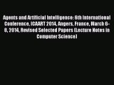 [PDF] Agents and Artificial Intelligence: 6th International Conference ICAART 2014 Angers France