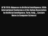 [PDF] AI*IA 2013: Advances in Artificial Intelligence: XIIIth International Conference of the