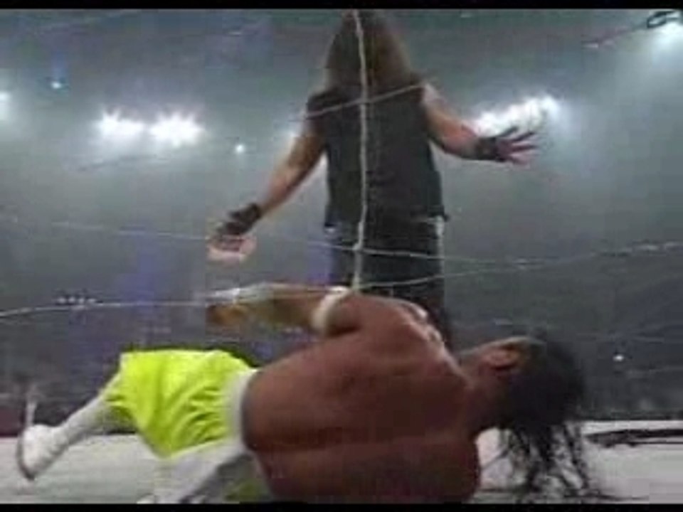 Sabu vs  abyss barbed wire massacre