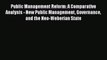 Read Book Public Management Reform: A Comparative Analysis - New Public Management Governance