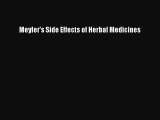 Read Books Meyler's Side Effects of Herbal Medicines E-Book Free