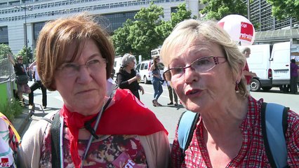 Manifestation des retraités pour une hausse des pensions