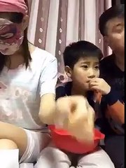 Chines girl with a boy