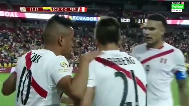 Ecuador 2-2 Peru - Full Highlights [HD] Copa América 08.06.2016